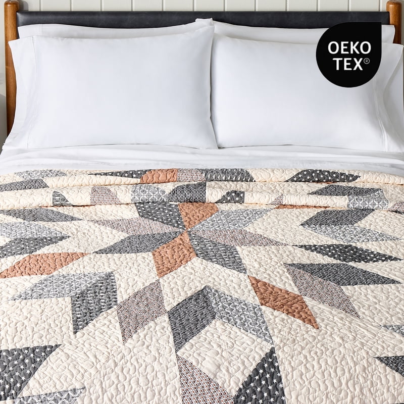 King Starburst Patchwork Cotton Quilt - Better Homes & Gardens