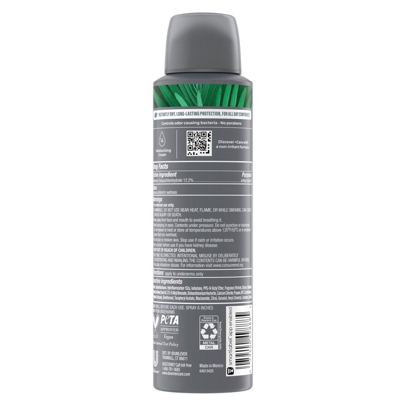Men's Antiperspirant Spray with 72-Hour Cedarwood & Tonka Protection - 3.8 oz