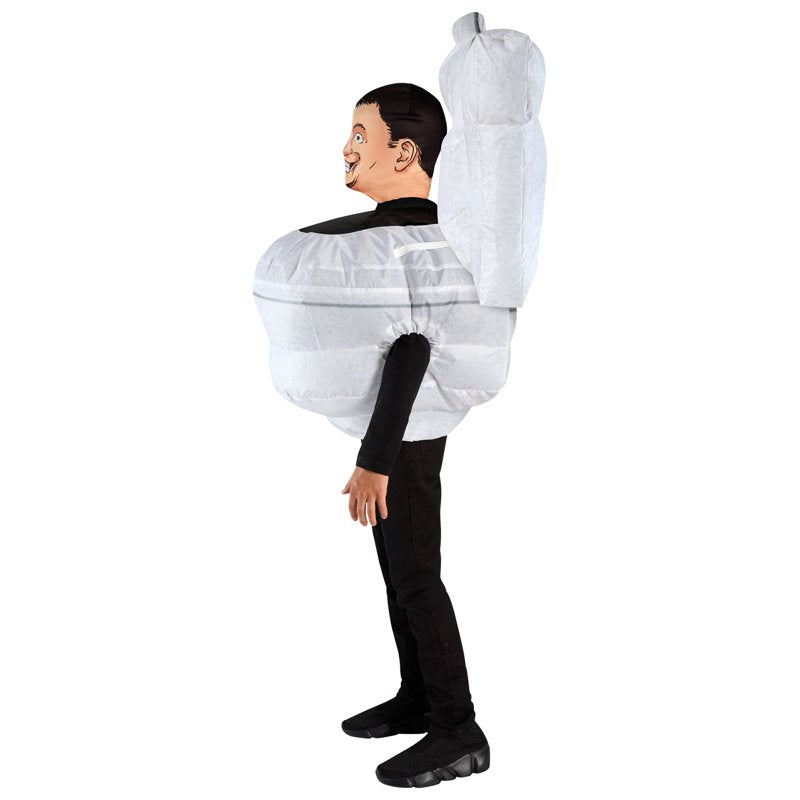 Skibidi Toilet Inflatable Costume for Boys with Hood - Funny Dress Up
