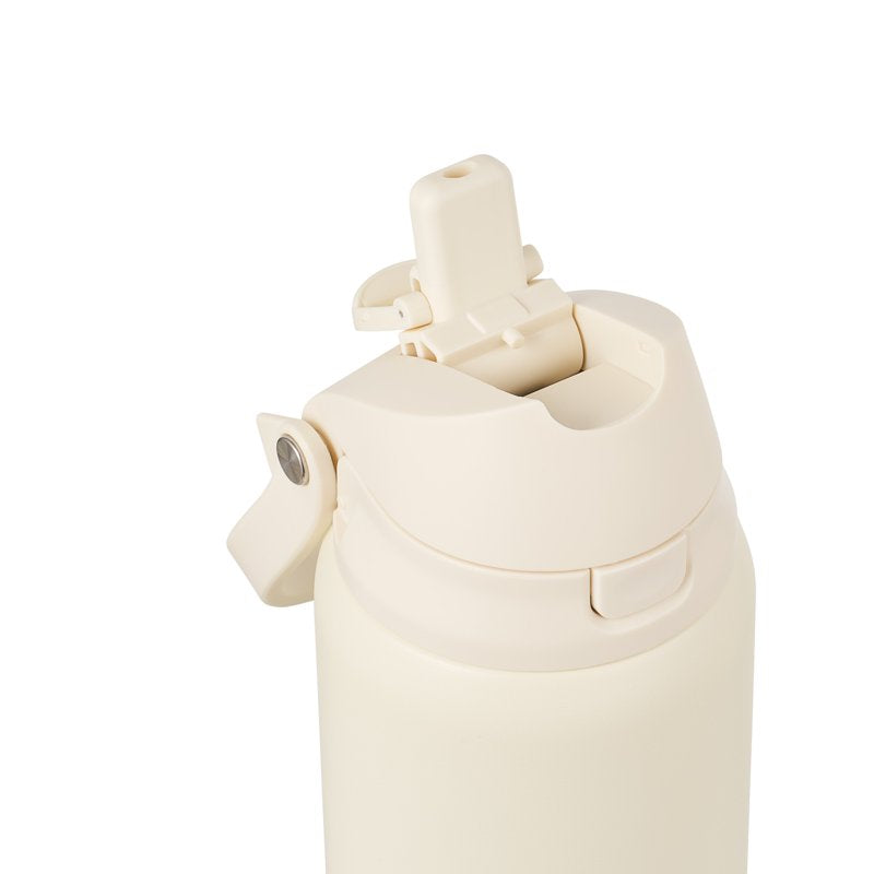 32oz Stainless Steel 2-in-1 Water Bottle with Straw & Chug Lid - Off-White