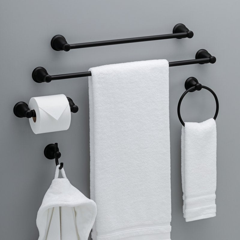 24-Inch Towel Bar in Oil Rubbed Bronze - Wall Mounted Bathroom Organizer