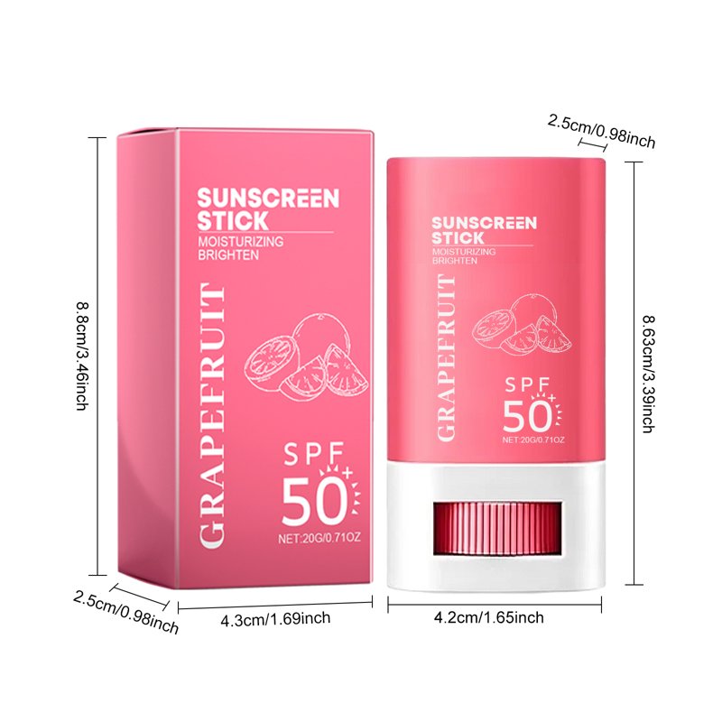 Sunscreen Stick SPF 50 - Water-Resistant Broad Spectrum UVA/UVB Protection, 0.71oz