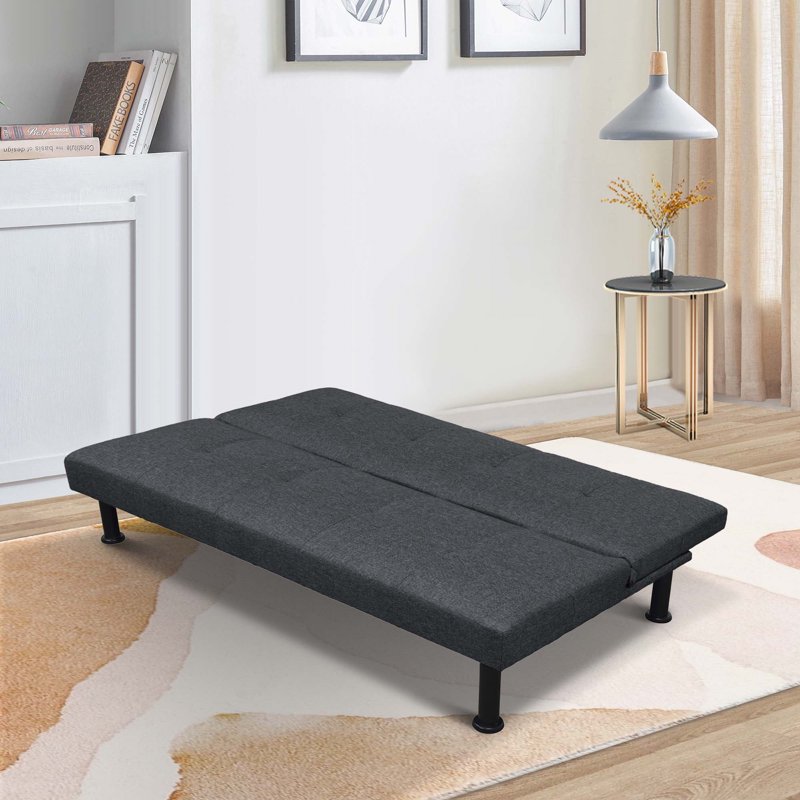 Modern Convertible Sofa Bed with Tufted Back - Multiple Colors
