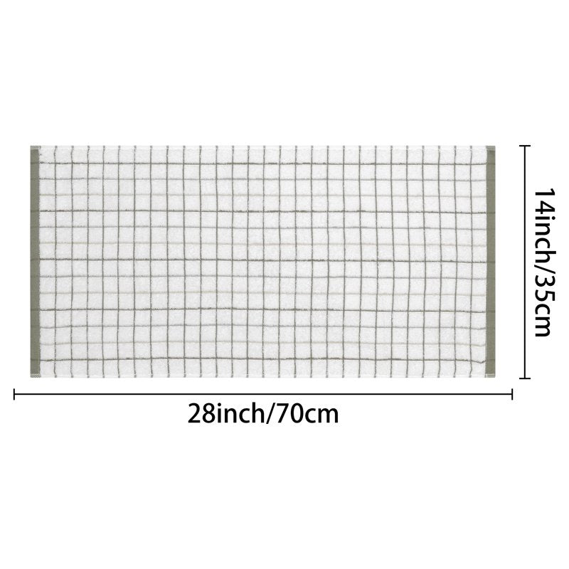 Grey Hand Towels 2 Pack - Soft Absorbent Bathroom & Kitchen Towels 14 x 28 Inches - Variation of THIS listing