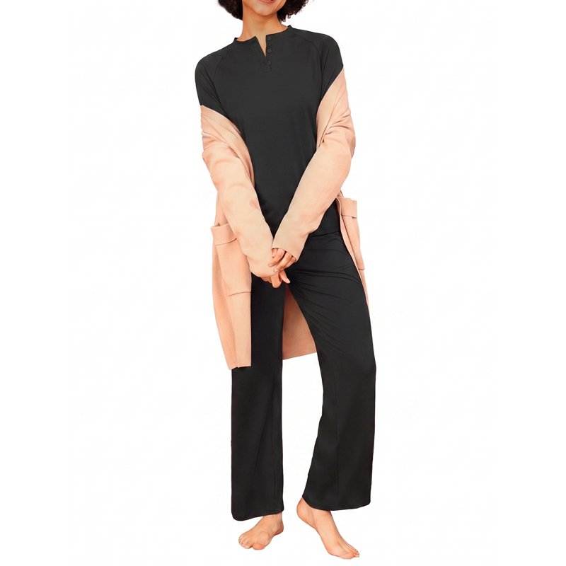 Matching Couple Pajama Sets for Women S - Soft Winter Sleepwear with Pockets