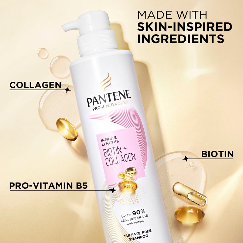 Sulfate-Free Biotin & Collagen Shampoo for All Hair Types - 13.5 fl oz