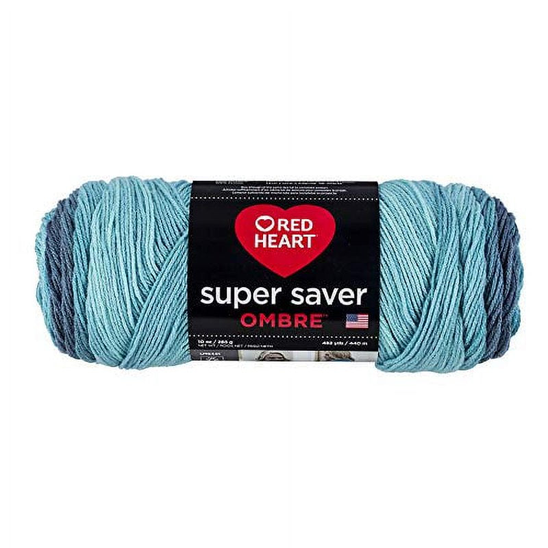 Multicolor Ombre Yarn 2 Pack - Blue-Tiful Gradient Acrylic Wool