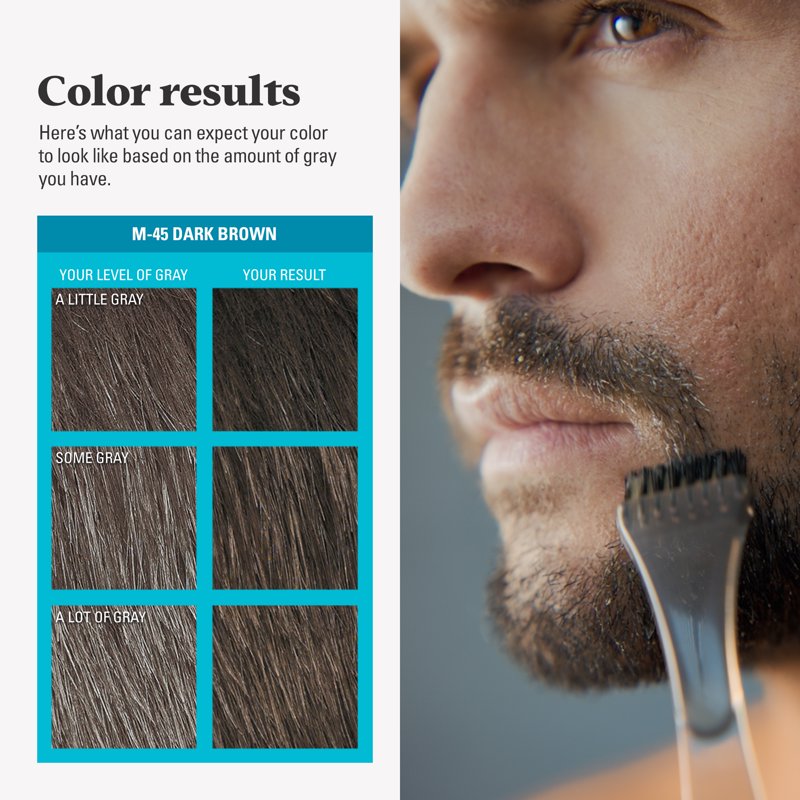 Mustache and Beard Dye for Men - 3 Pack, Keratin & Biotin Formula
