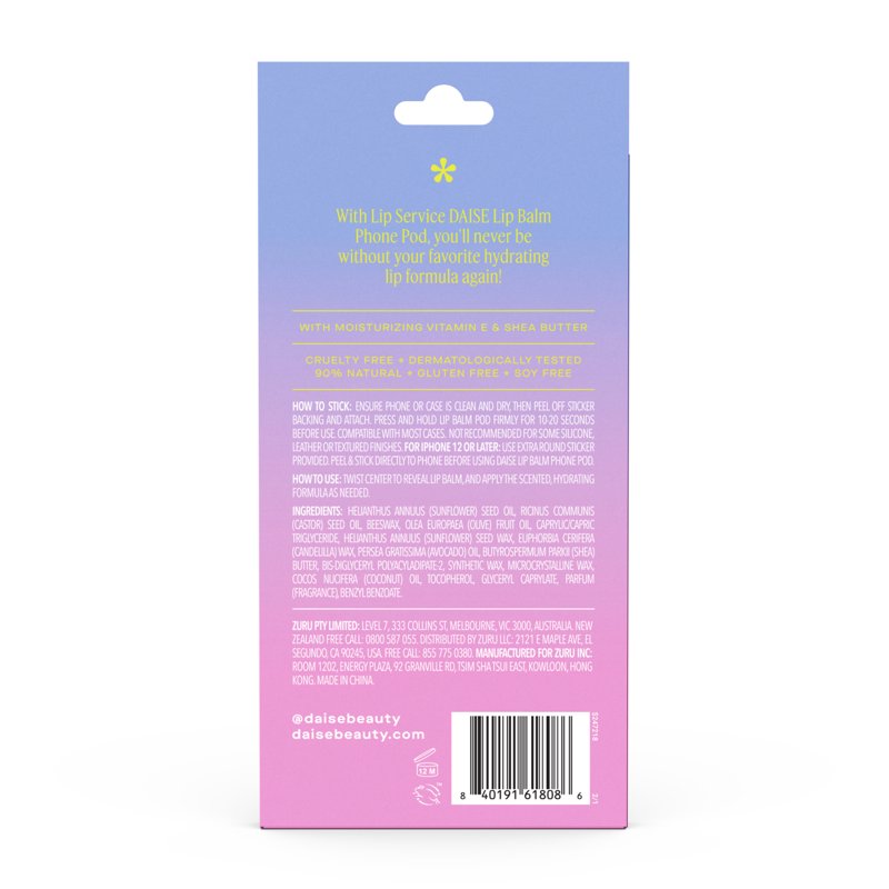 Watermelon Crush Lip Balm Pod - Hydrating Shea Butter & Vitamin E Formula