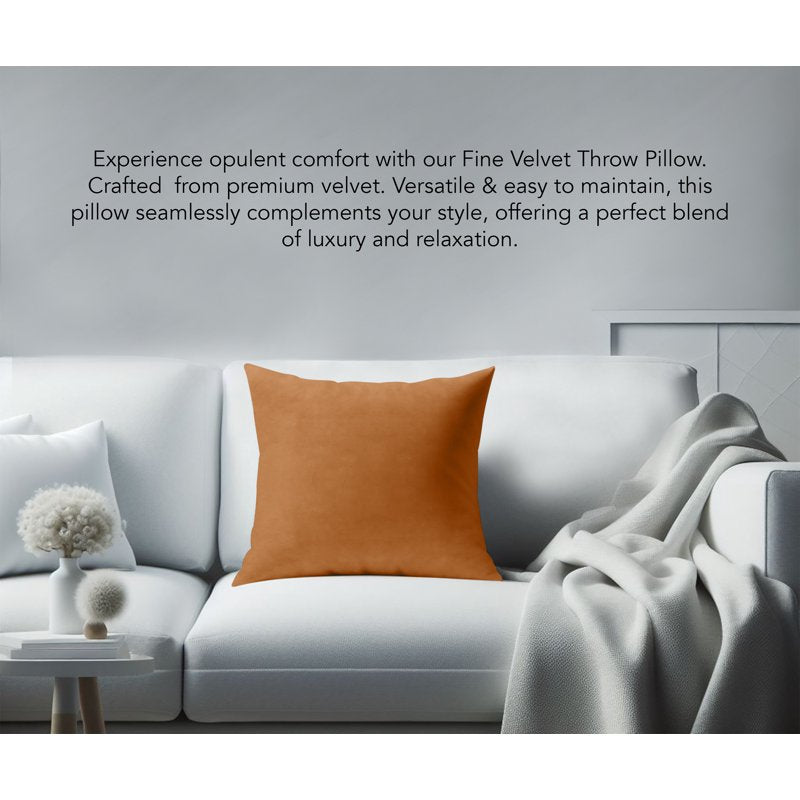 Hypoallergenic Down Alternative Throw Pillow 22x22 Brown Derby - Square