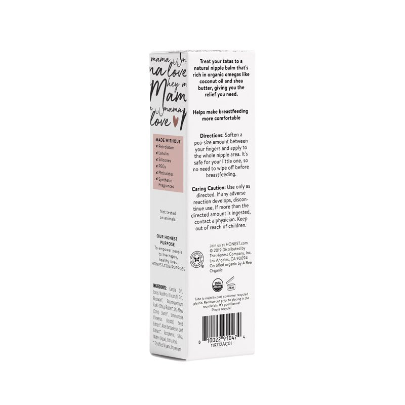 Organic Nipple Balm for Breastfeeding - 1.75 oz Soothing Nursing Cream