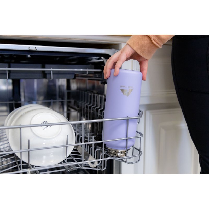 32oz Insulated Stainless Steel Water Bottle with Handle - Purple, 3 Pack