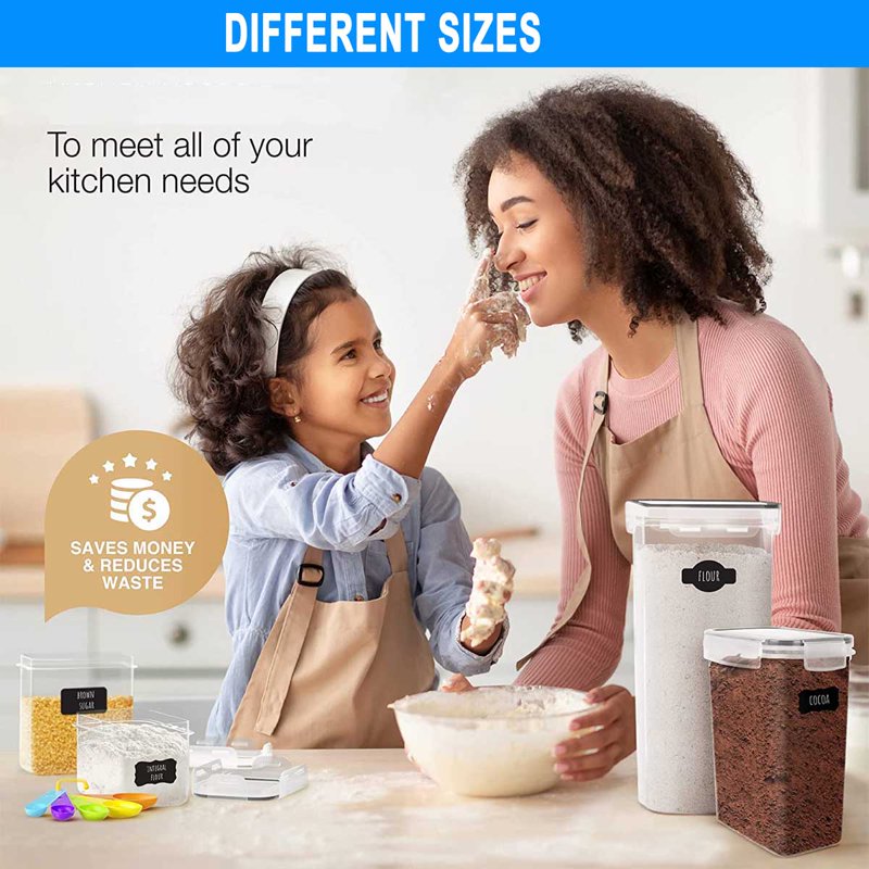Airtight Food Storage Containers Set for Pantry Organization
