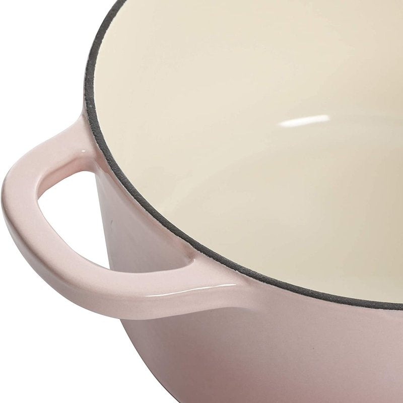 5-Quart Enamel Cast Iron Dutch Oven - Blush Pink