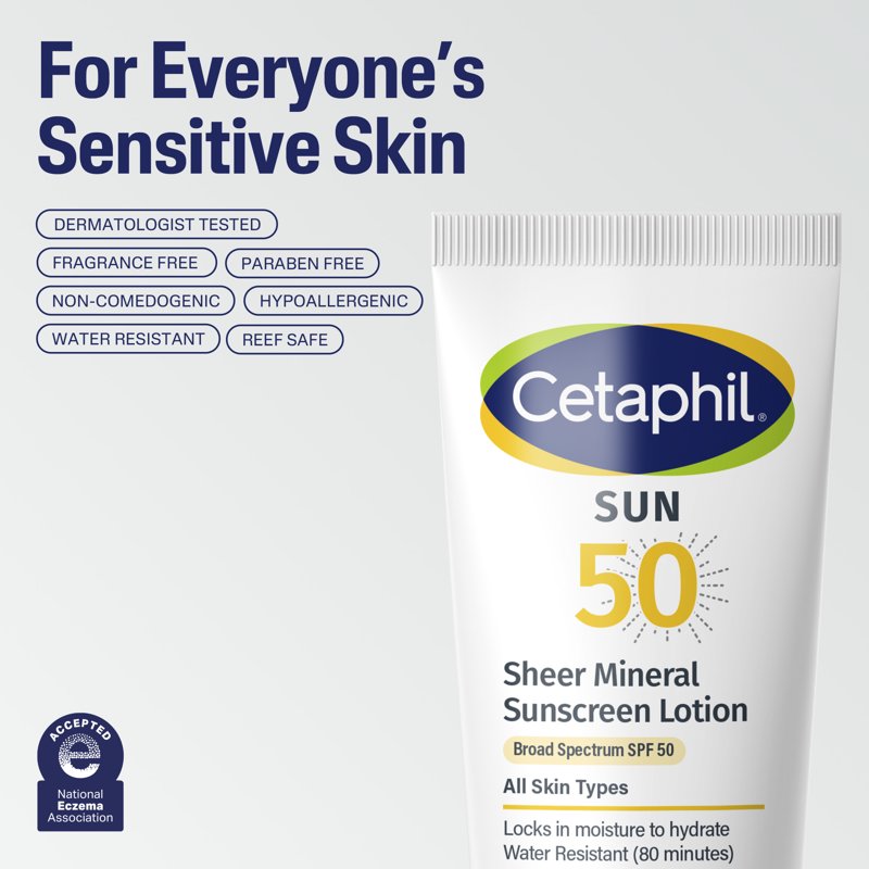 Mineral Sunscreen Lotion SPF 50 - Fragrance Free, Travel Size