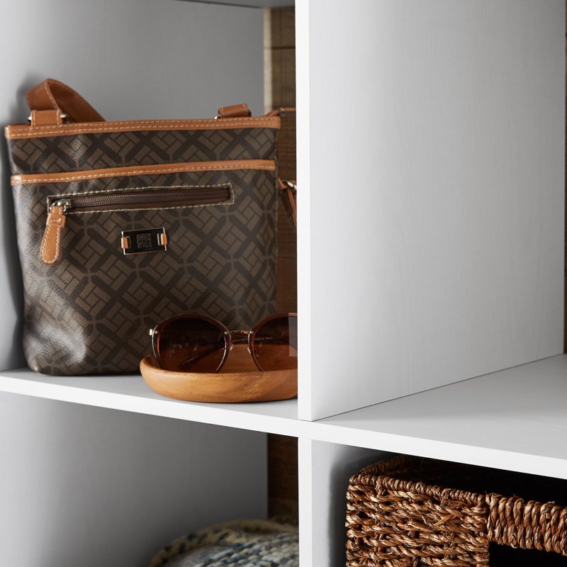 12-Cube Storage Organizer with Open Back Design - Multiple Finishes