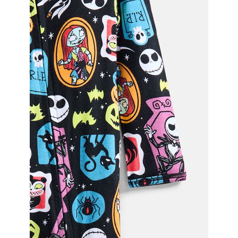 Nightmare Before Christmas Baby Boys Halloween Sleep Footed One-Piece - Newborn Variant