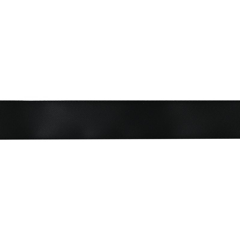Black Satin Ribbon 7 Yards - Elegant Crafting & Gift Wrap Accessory