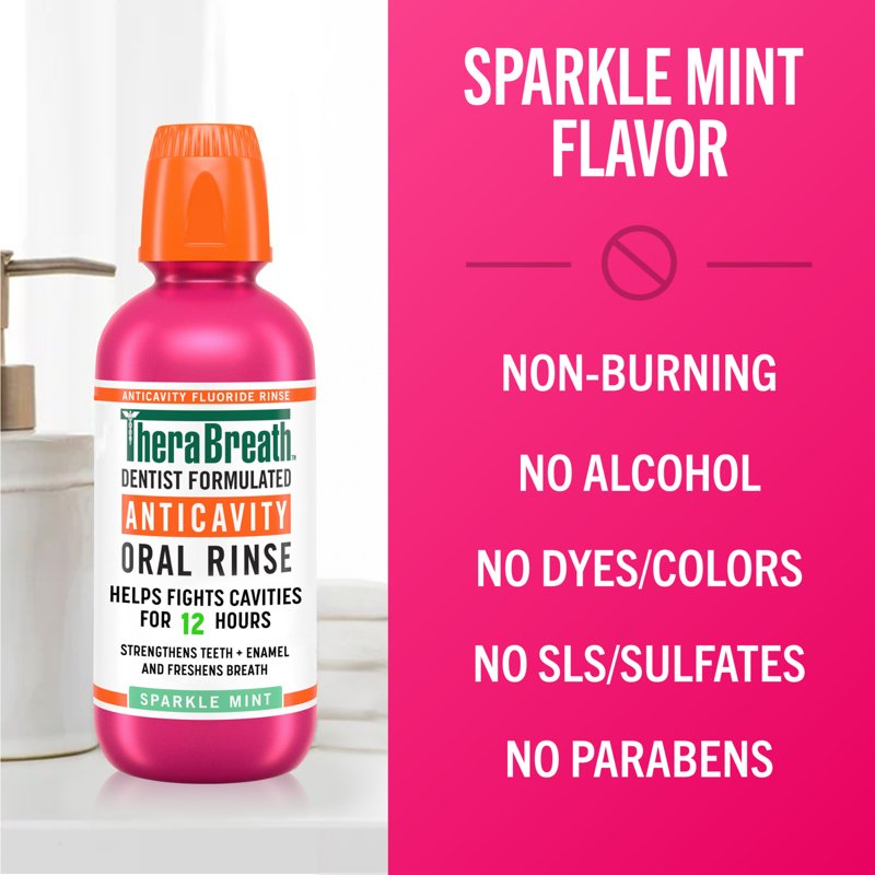 Anticavity Fluoride Mouthwash - Sparkle Mint, 1 Liter