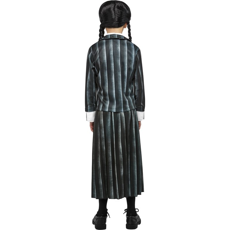 Girls Wednesday Addams Nevermore Academy Costume Set - Size 14-16