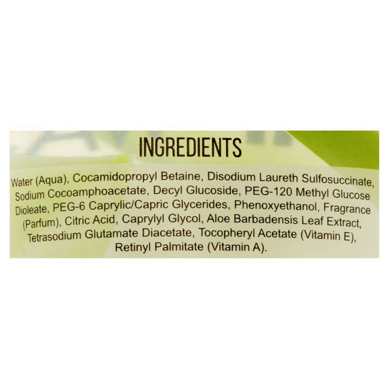 Aloe Vera Leaf Face Wash - Gentle Daily Cleanser for All Skin Types, 6 oz