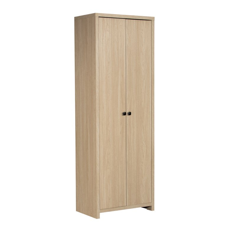 2-Door Pantry Cabinet with Adjustable Shelves - Spring Pine Finish