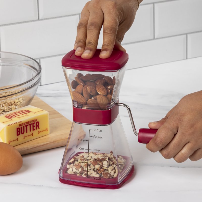 Manual Nut Chopper with Non-Skid Base - 3 Pack