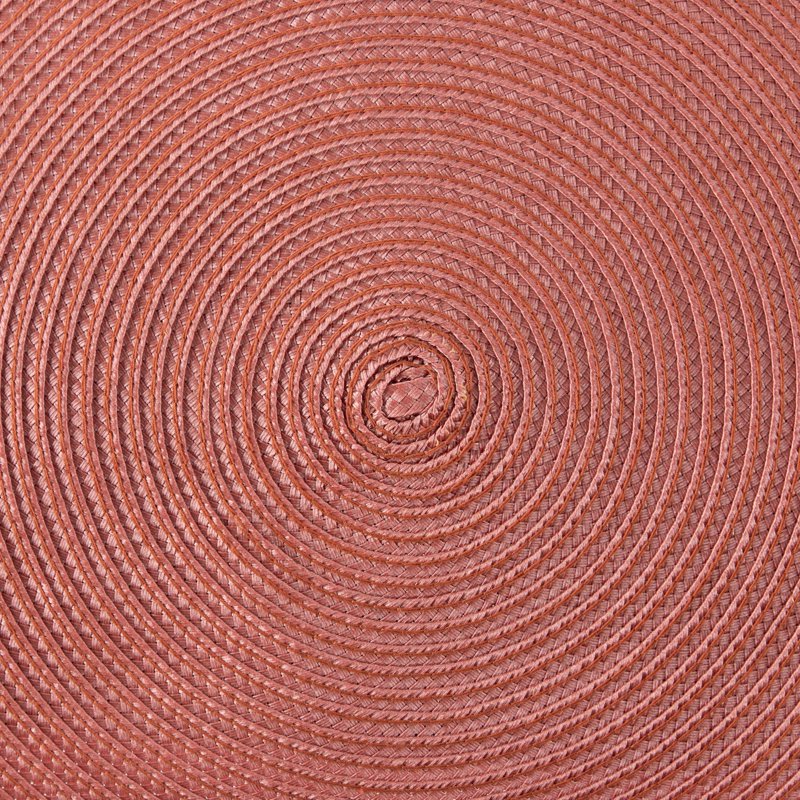 Pom Pom Place Mat - Canyon Red, 15 Inch Round