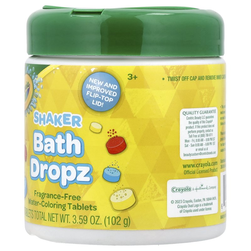 Color Changing Bath Tablets - 60 Non-Toxic Bath Dropz