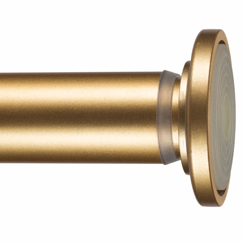 24-42 Inch Adjustable Satin Gold Shower Curtain Tension Rod - Home Details