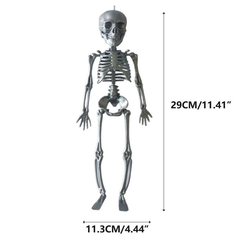 Halloween Skeleton Decorations - 11.5 Inch Prankster Skeleton Model, Room & Venue Props B