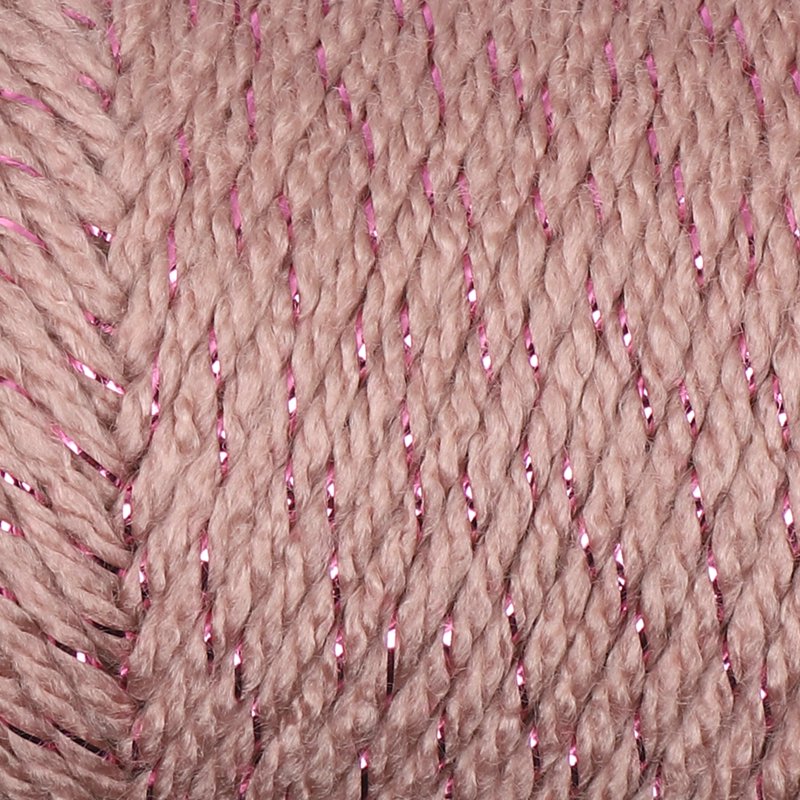 Sparkle Acrylic Yarn - Medium Weight, 5 Oz, Rose Fume, Knitting & Crochet