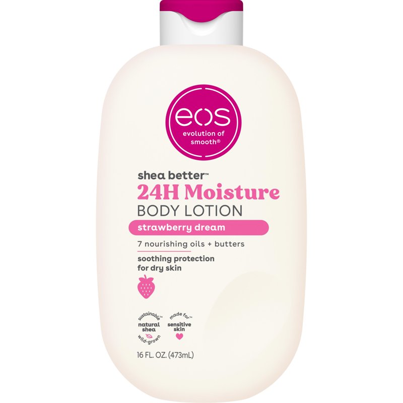 Shea Better Body Lotion for Dry Skin - Strawberry Dream, 16 fl oz