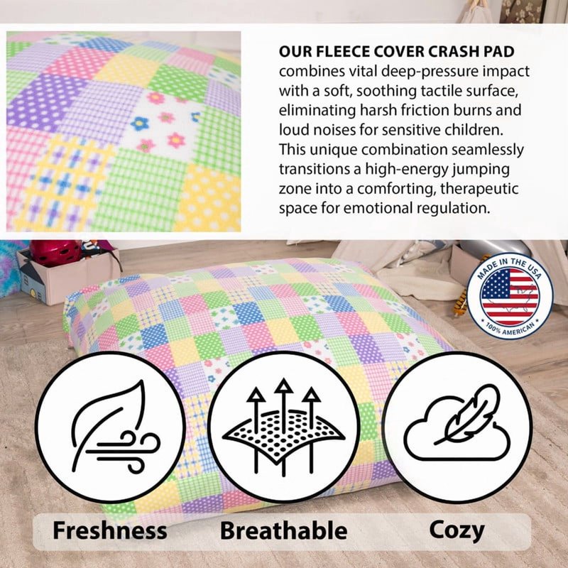 Sensory Crash Pad for Kids & Adults - 36" x 36" - Soft Landing Mat