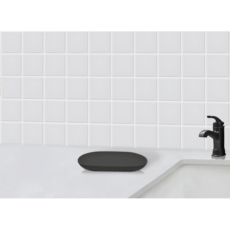 Bathroom Tray Dark Gray - Modern Organizer for Vanity & Bathroom Essentials