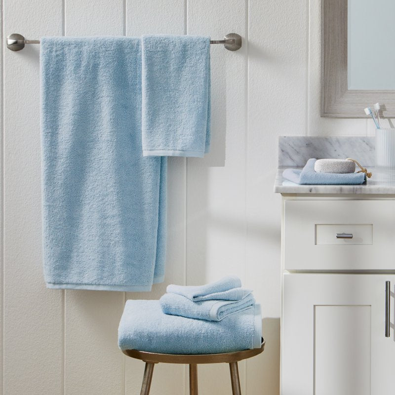Better Homes & Gardens PowerLoft 6-Piece Bath Towel Set - Blue Drop