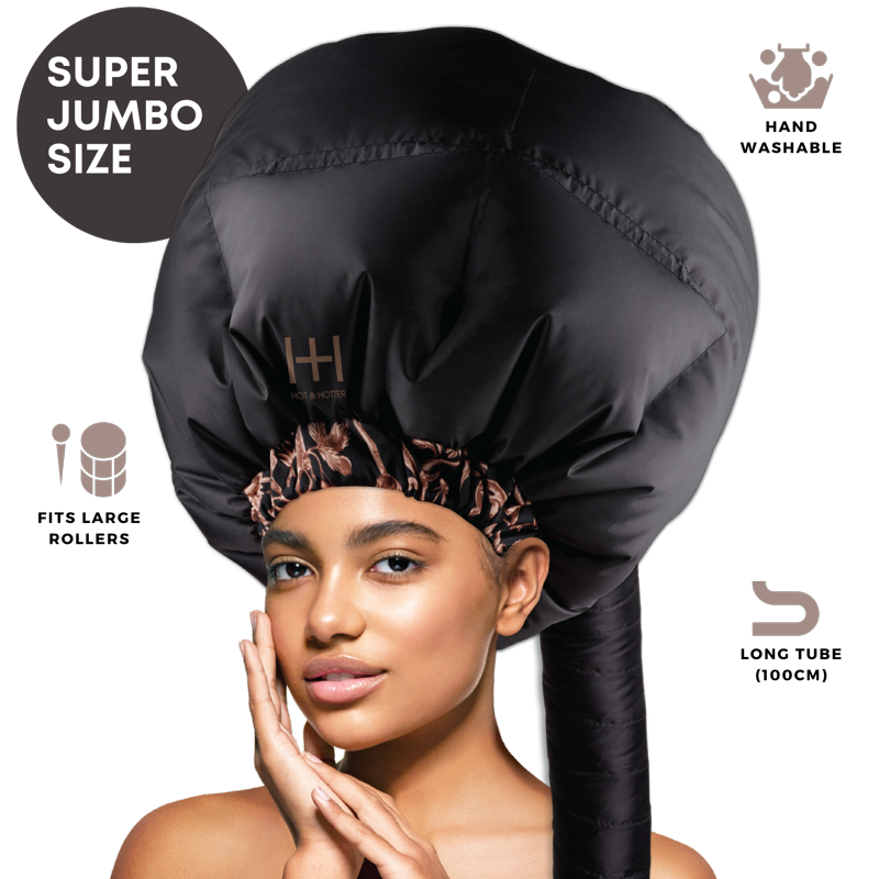 Super Jumbo Black Heat Cap Dryer Attachment for Hair Care