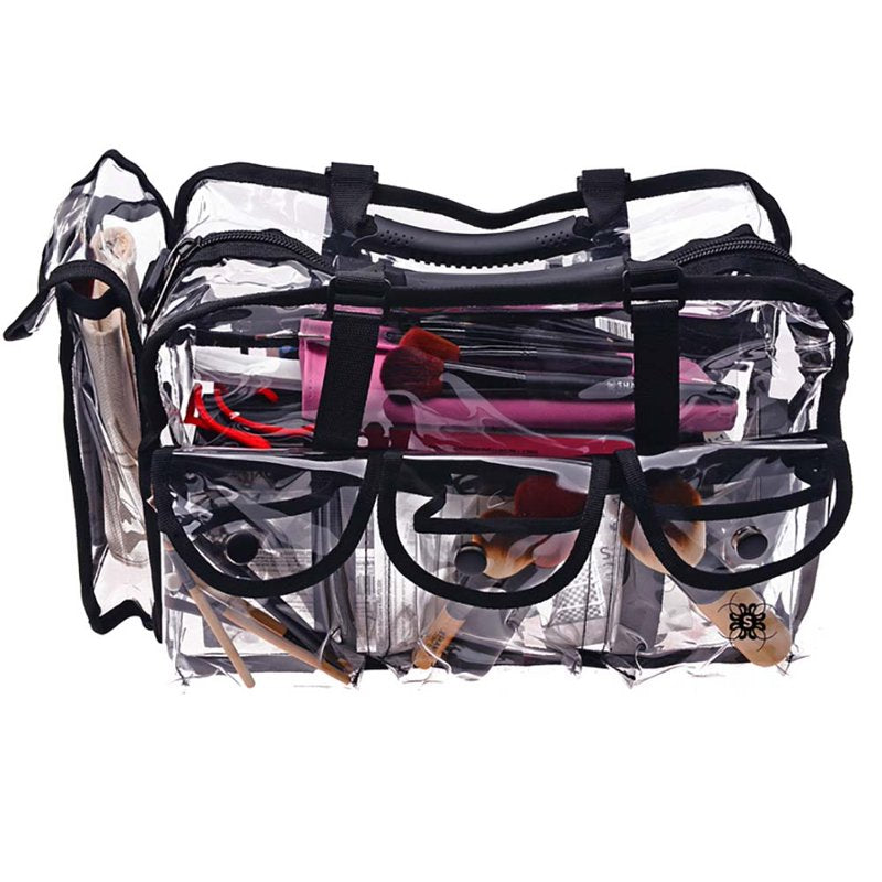 Large Clear Professional Makeup Bag with Shoulder Strap