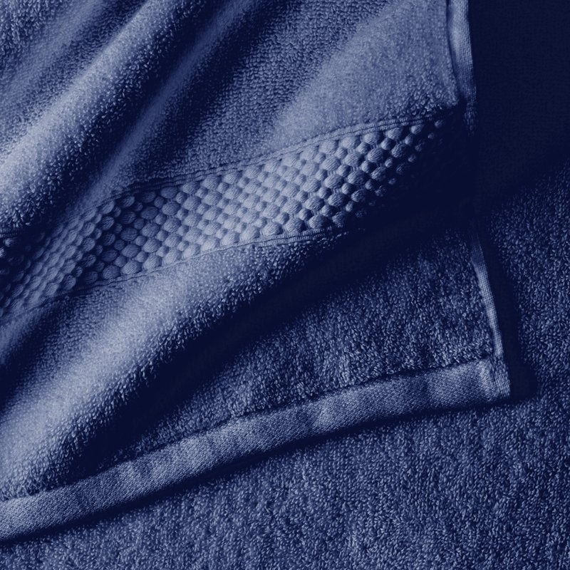 Dobby Washcloth - Smokey Blue, 100% Cotton, 13x13 Inches - Beautiful by Drew Barrymore