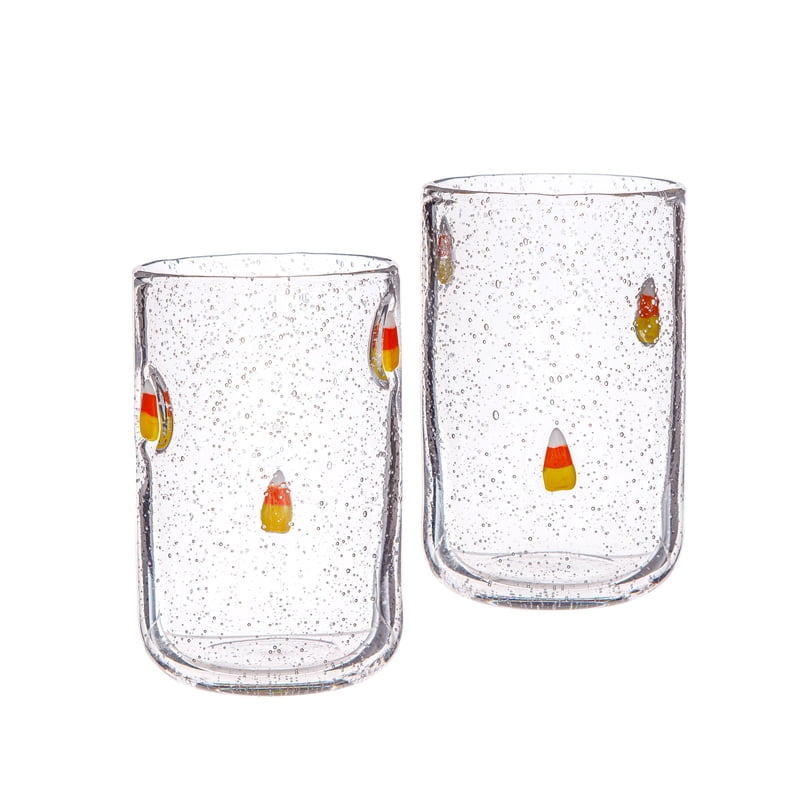 Bubble DOF Glass Set with Candy Corn Charms - 2 Pack