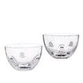 Bubble Glass Bowl Set with Ghost Charms - 2 Pack