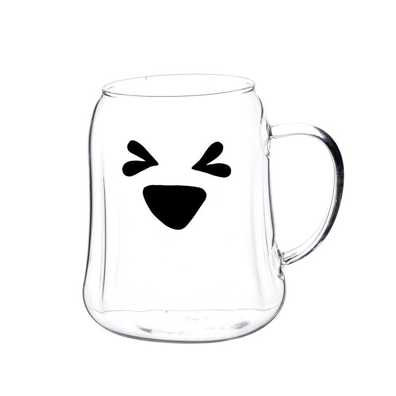 Ghost Glass Mug - Heat-Resistant High Borosilicate Drinkware