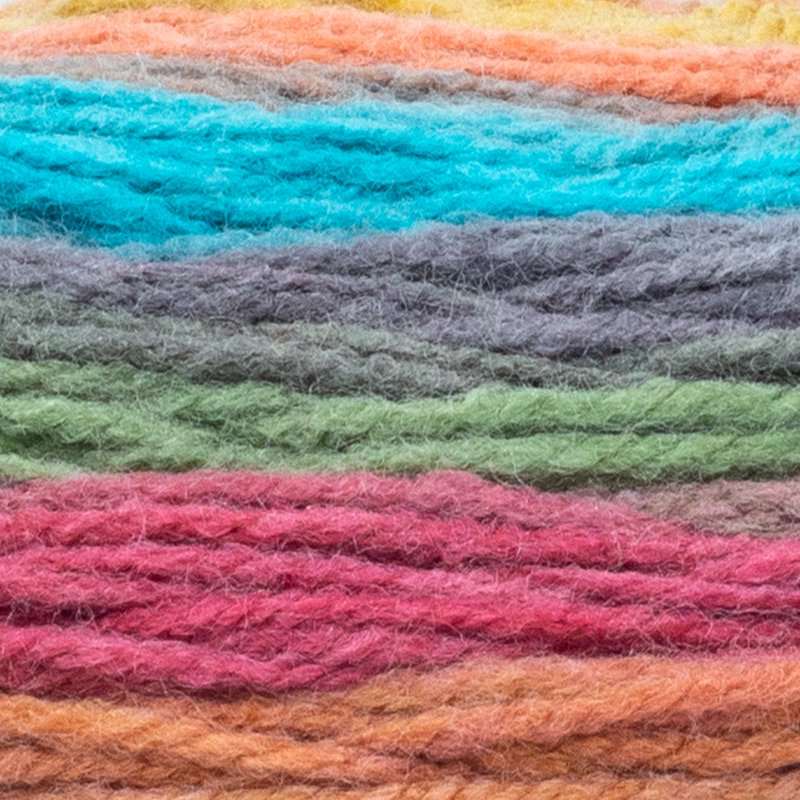 Self-Striping Acrylic Yarn for Crochet & Knitting - Multi-Color Mandala Groot