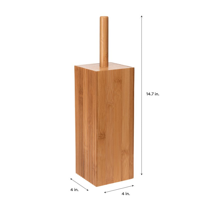 Floor Cabinet with 2 Shelves - White Bamboo Floor Storage - Variation of Floor Cabinet