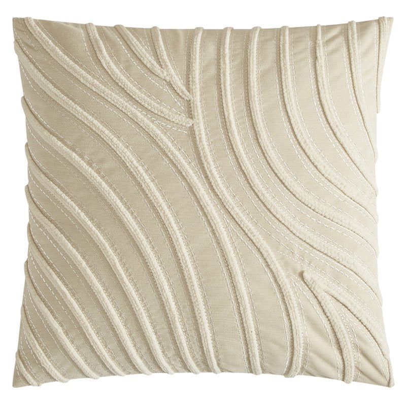 White Waves Aiden Pillow 20x20 Set of 2 Decorative Cushions for Adults - Home Decor