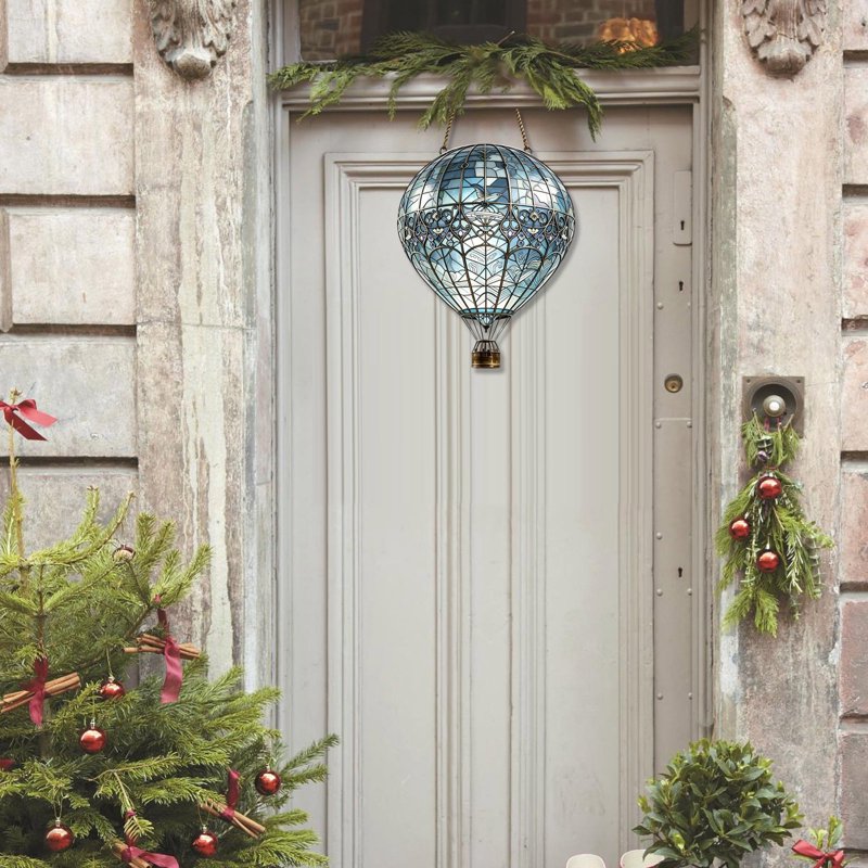 Hot Air Balloon Acrylic Ornament - Window & Garden Hanging Decor - Variation 051