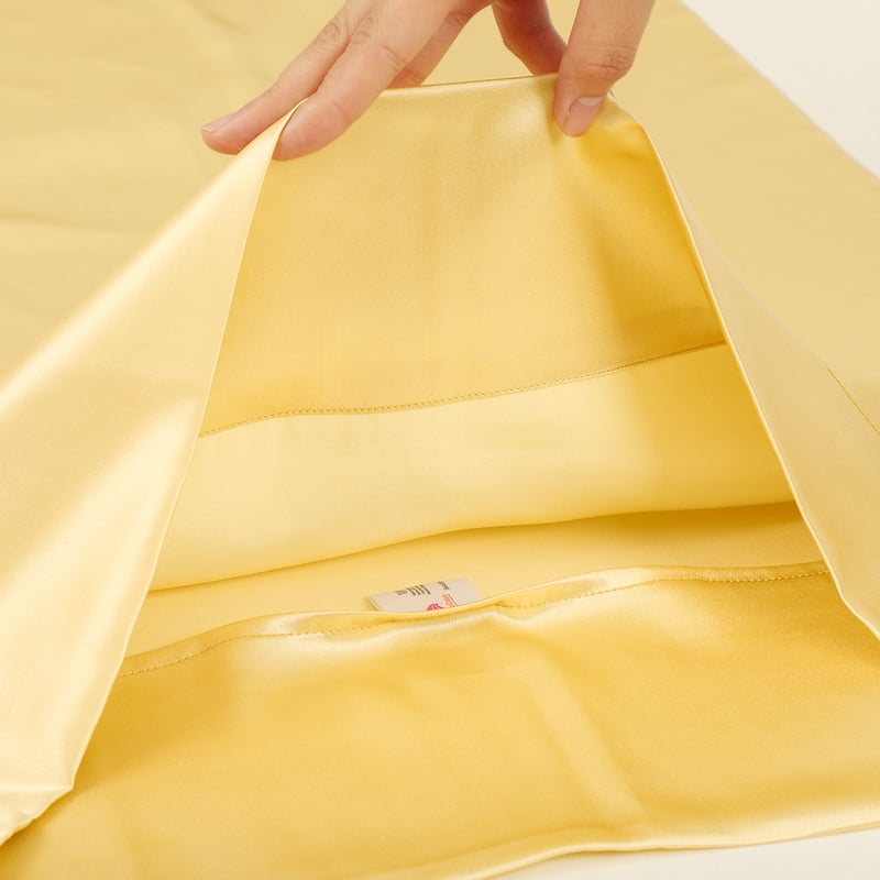 Silk Pillowcase for Hair and Skin - Queen Champagne Color - 100% Mulberry Silk