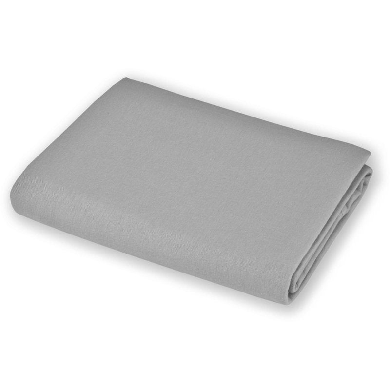 Fitted Cotton Pack and Play Sheet 39x27 Inches - Gray, Soft & Breathable