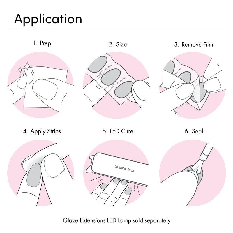 Semi-Cured Gel Nail Extensions - Instant Length & Salon Strength Strips