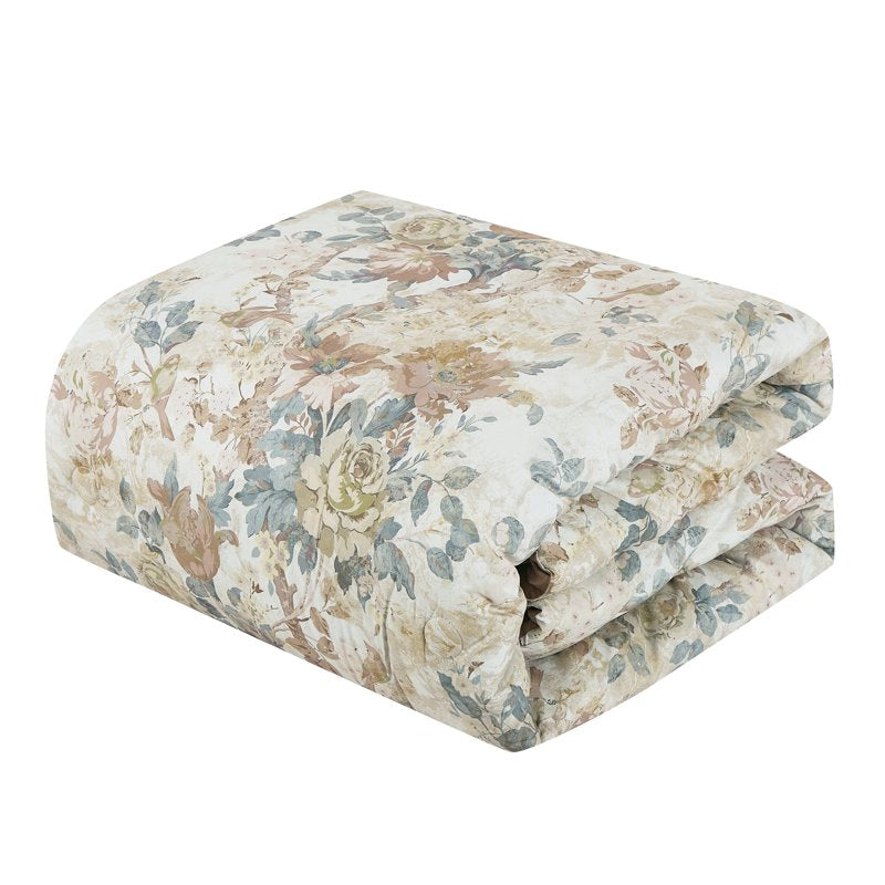 Full 7-Piece Reversible Comforter Set - Soft Microfiber Bedding for All-Season Luxury